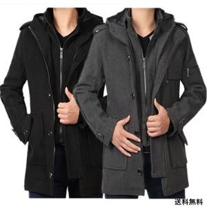 トレンチコート メンズ コート Pコート ピーコート ビジネスコート ミドル丈 フード付き ファスナー付き ステンカラーコート アウター シンプル 冬物 新作 T01a798 Tman 通販 Yahoo ショッピング