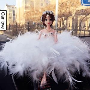 人形 ひな人形 車載用 置物 羽毛製品のウェディング ドレス プレゼント 可愛い 小物 飾り物 おも...