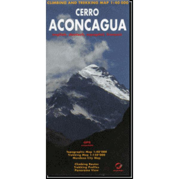 南米最高峰を登るマップ＆ガイド　アコンカグア・クライミングマップ Cerro Aconcagua