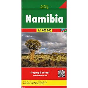 アフリカの国別一枚地図　ナミビア Namibia｜tmaps