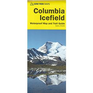 カナディアン ロッキーGem Trekのハイキングマップ コロンビア アイスフィールド Columbia Icefield