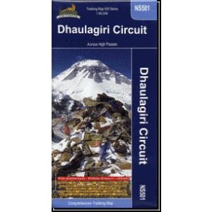 ネパールヒマラヤ・トレッキングマップ　ダウラギリ一周 Dhaulagiri Circuit｜tmaps