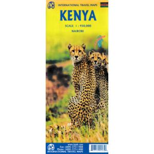 アフリカ国別一枚地図　ITMBケニア Kenya