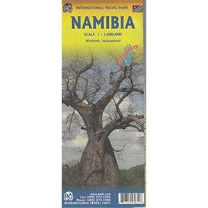 アフリカ国別一枚地図　ITMBナミビア Namibia｜tmaps