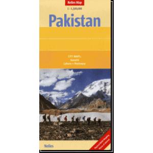 見開き一枚マップ　Nelles国別地図　パキスタン Pakistan｜tmaps