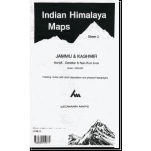 インド・ヒマラヤ２ ジャンムー＆カシミール Indian Himalaya Maps Sheet2 Jammu & Kashmir｜tmaps