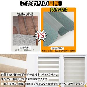 調光 ロールスクリーン ロールカーテン 遮光タ...の詳細画像5