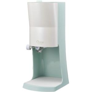 ドウシシャ 電動 ふわふわ とろ雪 かき氷器 製氷カップ2個付き(Mサイズ) 冷凍フルーツ グリーン