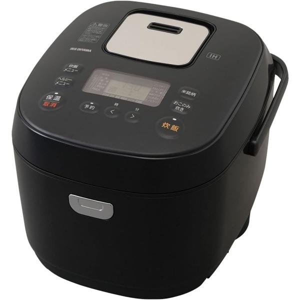 アイリスオーヤマ 炊飯器 10合 1升 IH式 40銘柄炊き分け機能 極厚火釜 玄米 ブラック RC...