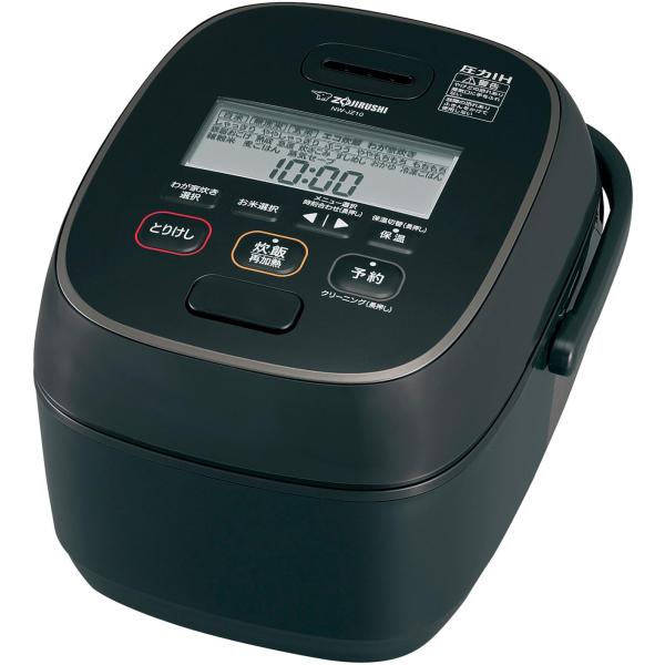 象印 炊飯器 5.5合 極め炊き 豪熱大火力 圧力IHタイプ 日本製 毎回のお手入れ点数2点 ブラッ...