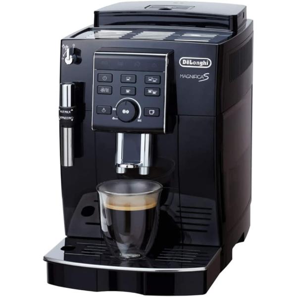 デロンギ (DeLonghi)  コンパクト全自動コーヒーメーカー  マグニフィカS  ミルク泡立て...