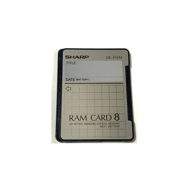 中古 SHARP RAMカード 8KB CE-212M