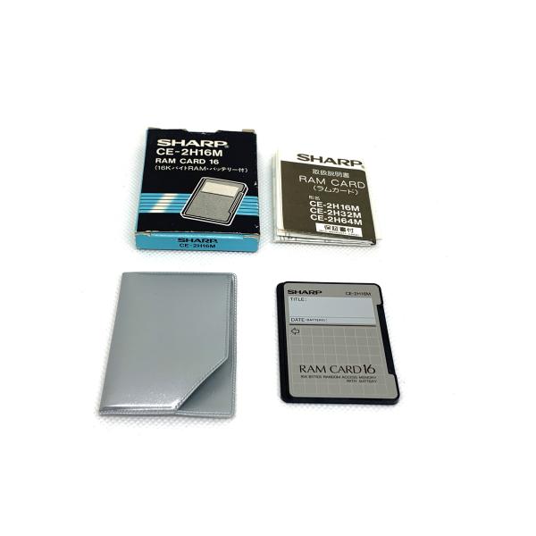 中古 SHARP RAMカード 16KB CE-2H16M