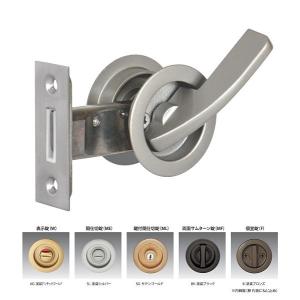 引き戸の鍵 鎌錠 GIA121L-W-AG レバータイプ 表示付 アンチック