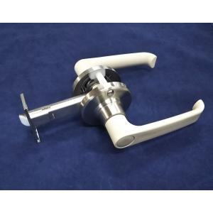 ドアノブ COW 浴室用 取替レバーハンドル 221-SB-IV 空錠 バックセット90ｍｍ アイボリー ステンレス座付