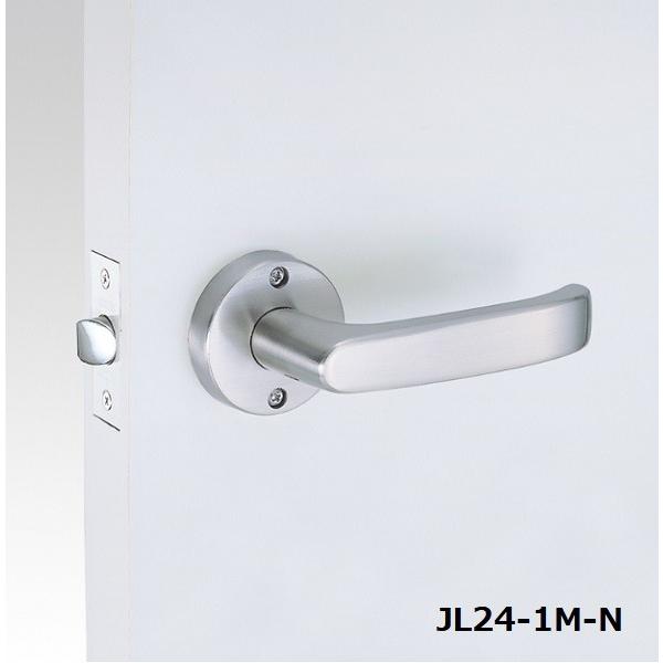 ドアノブ ハンドル交換 GIKEN 川口技研 JレバーJL24-1M-N ニッケル 空錠付 バックセ...