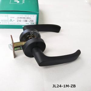 ドアノブ ハンドル交換 黒つや消し GIKEN 川口技研 JレバーJL24-1M-ZB ブラック 空錠付 バックセット35ｍｍ、50ｍｍ、60ｍｍ｜TMKオンラインショップ