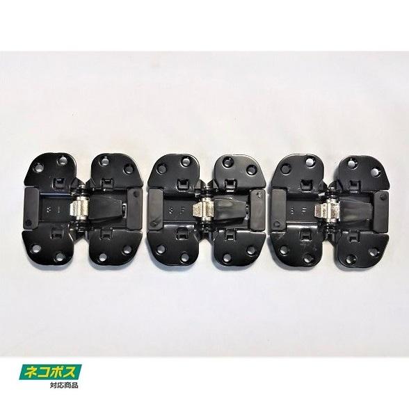 クローゼット丁番 扉金具交換 ムラコシ収納センターヒンジ ツバ広タイプ 2FE-B  掘り込み型 お...