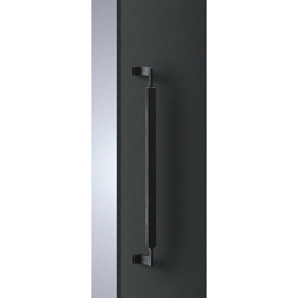 和鉄製ドアハンドル ユニオン T890 南部鉄 ブラックペイント 両面1組 600mm