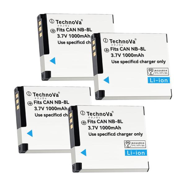 新品 Canon CAN NB-8L 互換バッテリー 1000mAh 3.7V 対応用 1年保証 高...