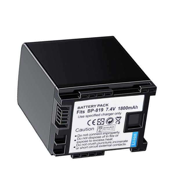 新品 Canon BP-819 互換バッテリー 1800mAh 7.4V 対応用 1年保証 高性能 ...