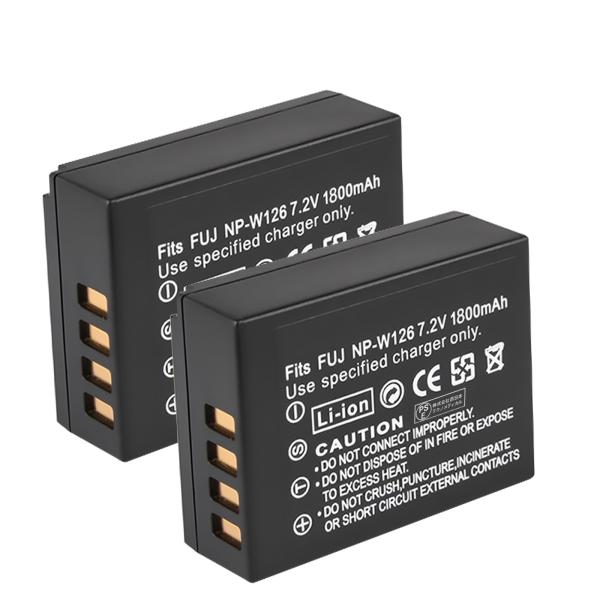 【２個セット】FUJIFILM NP-W126S【1800mAh 7.2V】 NP-W126 NP-...