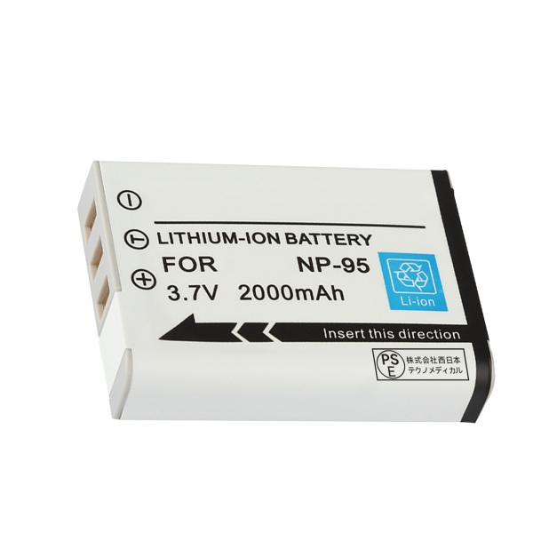 新品Fujifilm NP-95 互換バッテリー【2000mAh 3.7V】1年保証 リチウムイオン...