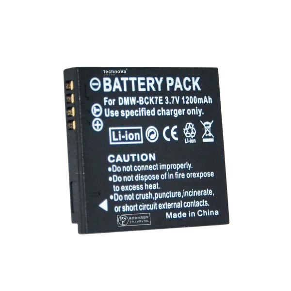 新品 Panasonic DMW-BCK7E  互換バッテリー 1200mAh 3.7V 対応用 1...