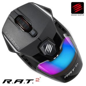 Mad Catz R.A.T. 2+ 軽量 高耐久 ゲーミングマウス 有線 3ボタン RGBライティング RAT MR02MCINBL000-0J MADCATZ マッドキャッツ (06)｜tmp-mart