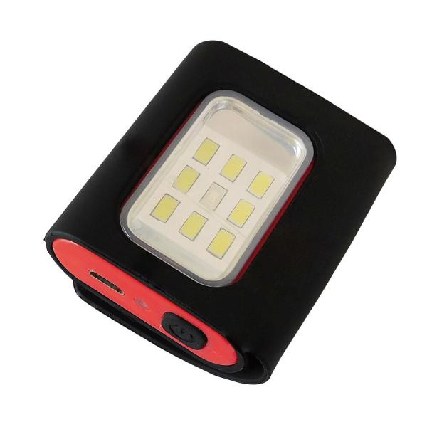 TR-CL001-BK LED アクティブライト USB充電式 マグネットクリップ＆防水仕様 調色 ...