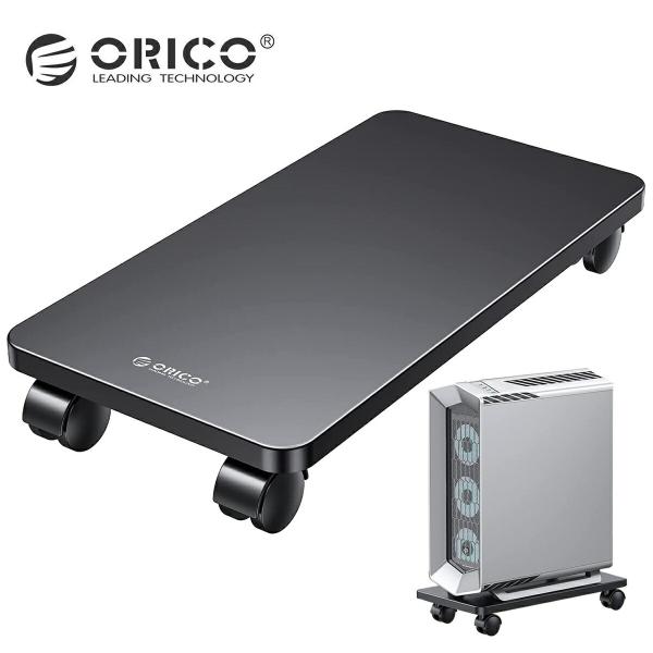 ORICO CPB6 CPUスタンド キャスター付き ブラック スタンド デスクトップ CPU 台車...