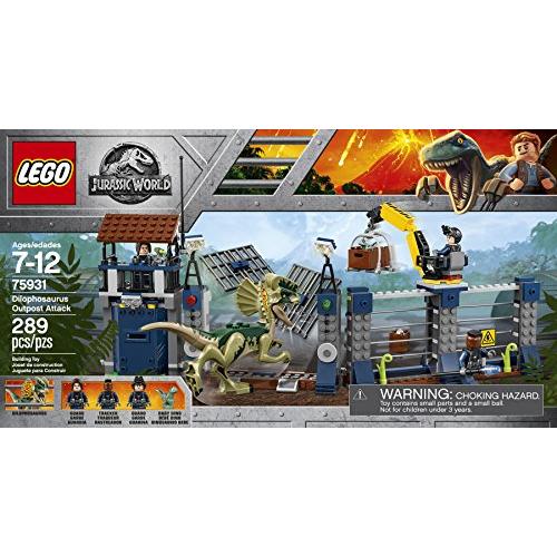 LEGO ジュラシック・ワールド ディロフォサウルスの基地攻撃 75931 組み立てキット