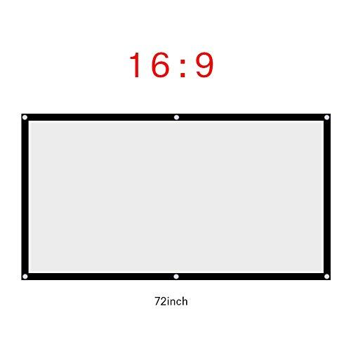 VGEBY 60/72/84/100/120inch プロジェクタースクリーン 16:9プロジェクタ...