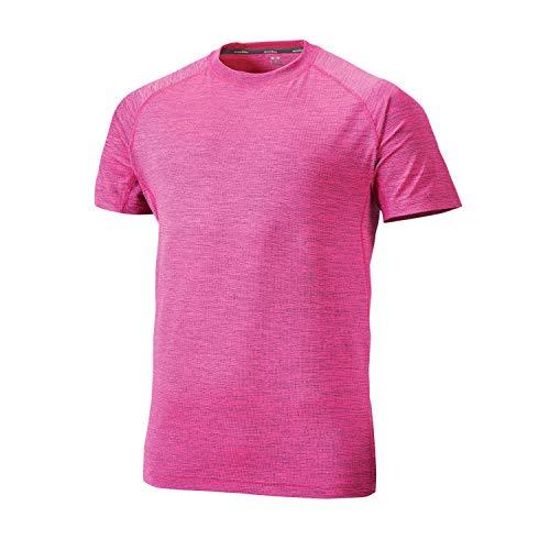 wundou(ウンドウ) フィットネス Tシャツ P710 ピンクカーネーションミックスブラック 1...