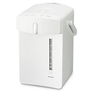 【節電対策】 アイリスオーヤマ 電気ポット ポット メカ式 3リットル 安全ロック機能 カルキ抜き機能 IMHD-130-W ホワイト
