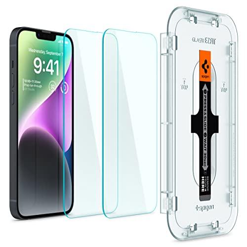 Spigen EZ Fit ガラスフィルム iPhone 14 Plus、iPhone 13 Pro...