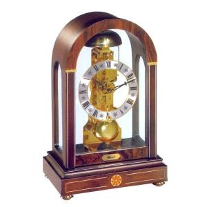 置き時計 機械式時計 天体時計 三球儀 輸入時計 シルバー 輸入