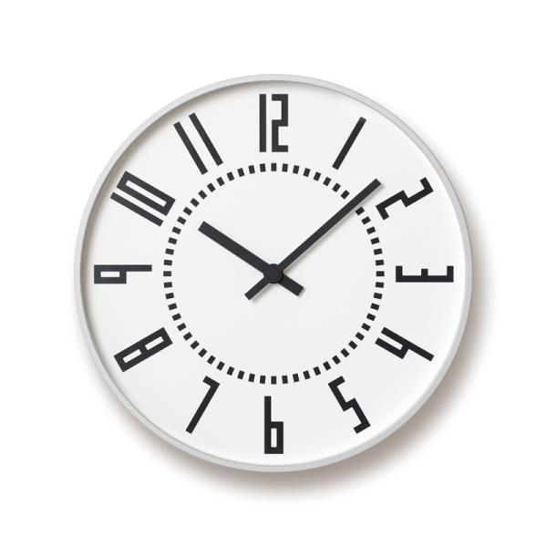 レムノス　Lemnos　eki clock / ホワイト　掛け時計　TIL16-01 WH