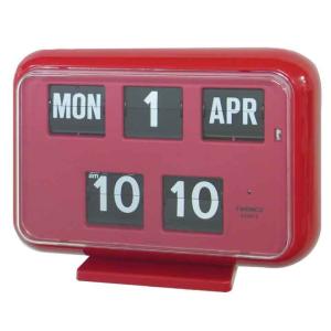 TWENCO(トゥエンコ）掛時計/カレンダークロック　 QD-35 RED