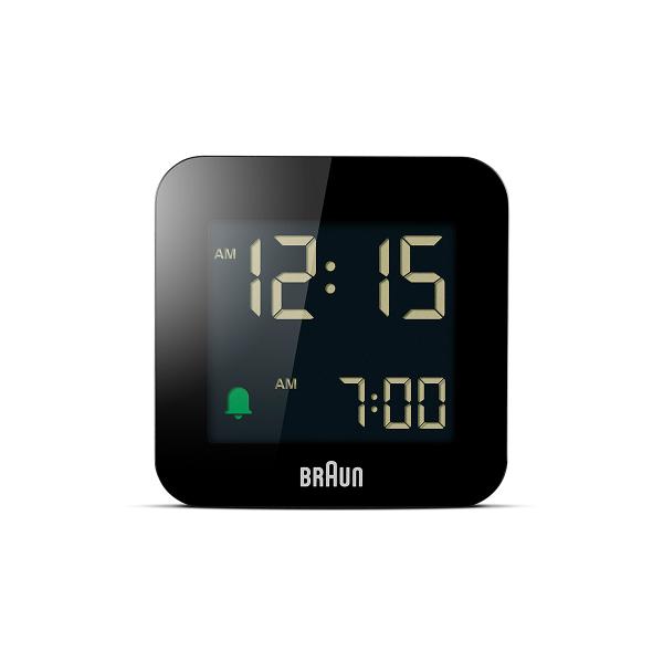 BRAUN（ブラウン）　デジタルアラーム置き時計　BC08B　ブラック　