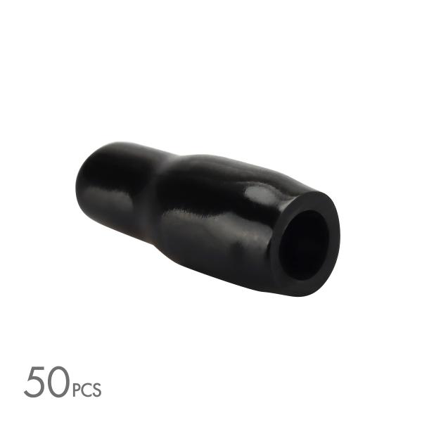 絶縁キャップ 黒色 50個セット 配線 裸圧着端子の絶縁 内径4.3/5.3/4.0mm IZ213