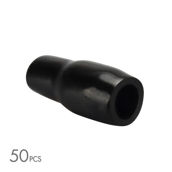 絶縁キャップ 黒色 50個セット 配線 裸圧着端子の絶縁 内径5.5/6.5/5.0mm IZ214