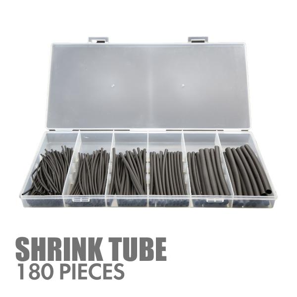 収縮チューブ 6サイズセット 180本 コードの 絶縁 結束 保護に IZ414