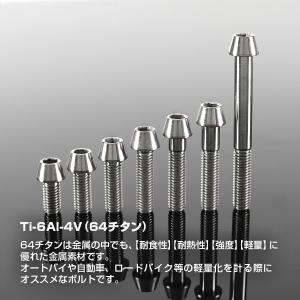 チタンボルト M8×40mm P1.25 テー...の詳細画像1