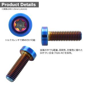 チタンボルト M8×20mm P1.25 低頭...の詳細画像2