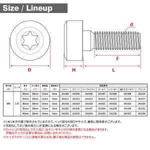 チタンボルト M8×20mm P1.25 低頭...の詳細画像4