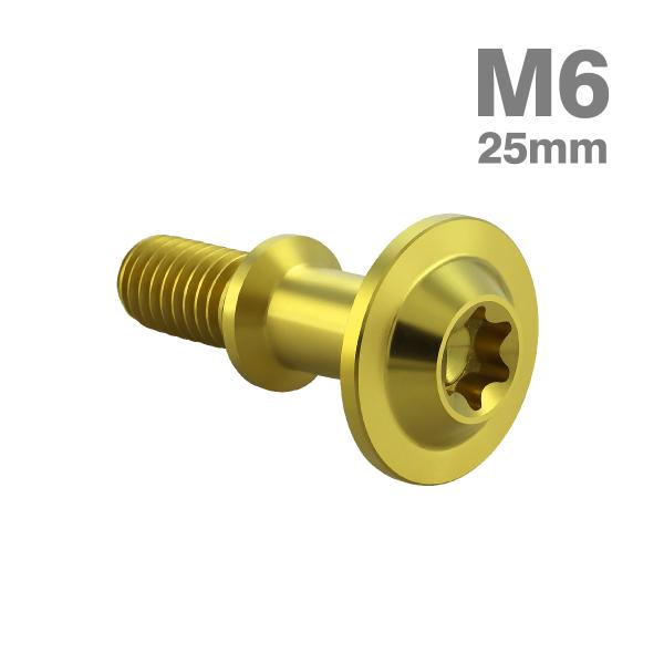 チタンボルト NMAX XMAX CVTケースカバーボルト M6×25mm ヤマハ車用 ゴールドカラ...