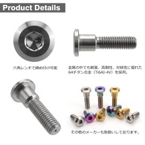 64チタン ブレーキディスク ローター ボルト...の詳細画像2