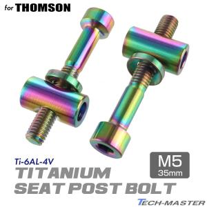 トムソン シートポスト 固定ボルト 64チタン製 M5×35mm シルバー 素地