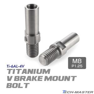 TECHーMASTER（テックマスター） Vブレーキ台座 ボルト 64チタン製 M10